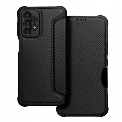 Peňaženkové puzdro Razor Book na Samsung Galaxy A23 5G Uhlíkové vlákno, Karbónový vzor Čierny