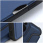 Peňaženkové puzdro Razor Book na Samsung Galaxy A13 LTE Uhlíkové vlákno, Karbónový vzor  Modrý