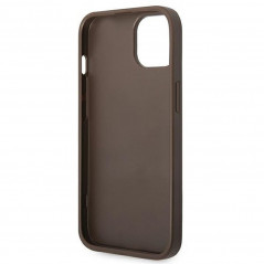 Kryt Guess 4G Gold Logo na Apple iPhone 14 Elegant  Hnedý