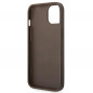 Kryt Guess 4G Gold Logo na Apple iPhone 14 Elegant  Hnedý