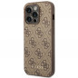 Kryt Guess 4G Gold Logo na Apple iPhone 14 Pro Max Elegant  Hnedý