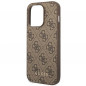 Kryt Guess 4G Gold Logo na Apple iPhone 14 Pro Max Elegant  Hnedý