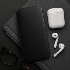 Peňaženkové puzdro Dual Pocket book na Apple iPhone 14 Pro Čierny