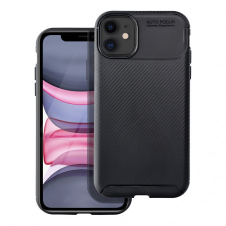 Kryt Carbon premium na Apple iPhone 11 Elegant  Čierny
