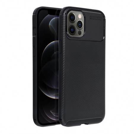 Kryt Carbon premium na Apple iPhone 12 Pro Max Elegant  Čierny