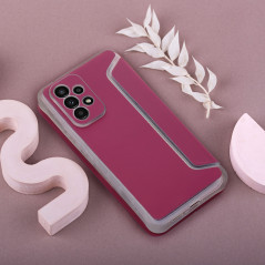 Peňaženkové puzdro Piano Book na Samsung Galaxy A12 Purpurový