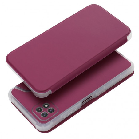 Peňaženkové puzdro Piano Book na Samsung Galaxy A22 5G Purpurový