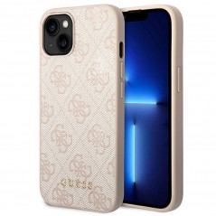 Kryt Guess 4G Gold Logo na Apple iPhone 14 Plus Elegant  Ružový