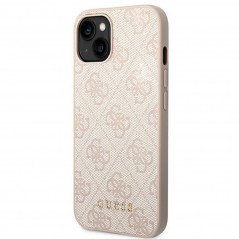 Kryt Guess 4G Gold Logo na Apple iPhone 14 Plus Elegant  Ružový
