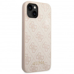 Kryt Guess 4G Gold Logo na Apple iPhone 14 Plus Elegant  Ružový