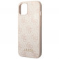 Kryt Guess 4G Gold Logo na Apple iPhone 14 Plus Elegant  Ružový