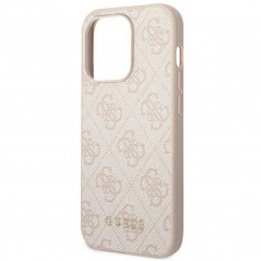 Kryt Guess 4G Gold Logo na Apple iPhone 14 Pro Elegant  Ružový