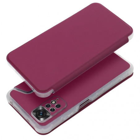 Peňaženkové puzdro Piano Book na XIAOMI Redmi Note 11 Pro 5G Purpurový
