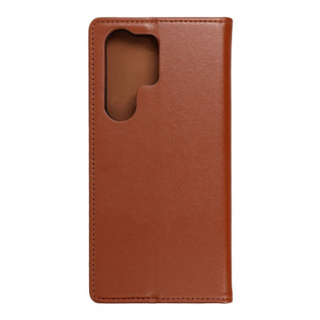 Peňaženkové puzdro Leather case SMART PRO na Samsung Galaxy S23 Ultra 5G Elegant Hnedý