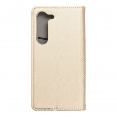 Peňaženkové puzdro Smart Case Book na Samsung Galaxy S23 5G Zlatý