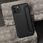 Peňaženkové puzdro Razor Book na Apple iPhone 11 Uhlíkové vlákno, Karbónový vzor  Čierny
