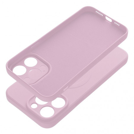 Kryt Silicone Mag Cover na Apple iPhone 14 Pro Max MagSAFE Ružový