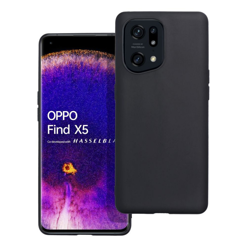 Kryt MATT na Oppo Find X5 Čierny