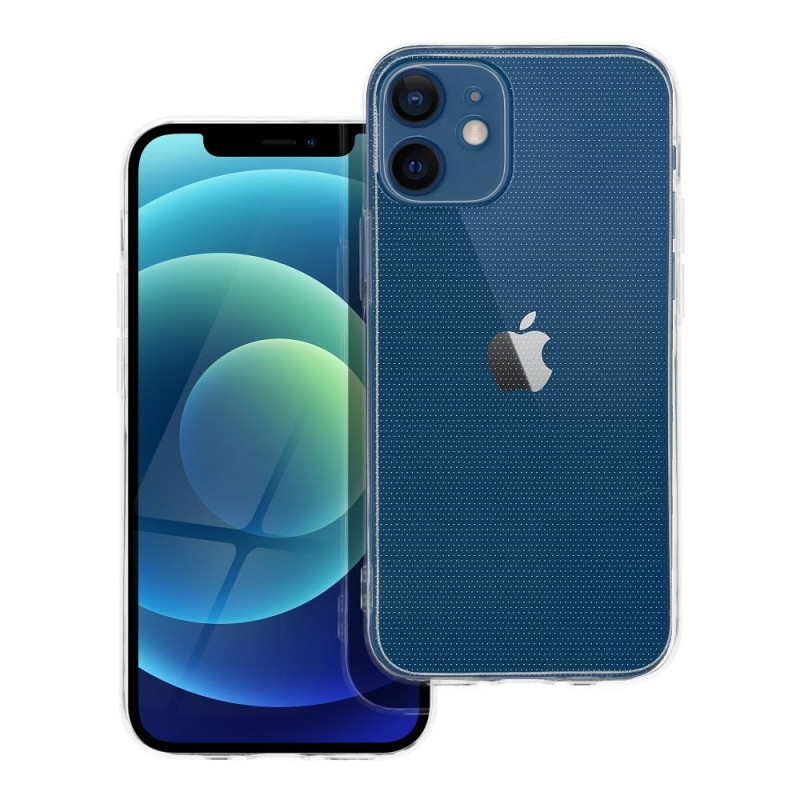 Kryt CLEAR 2mm na Apple iPhone 12 mini Transparentný