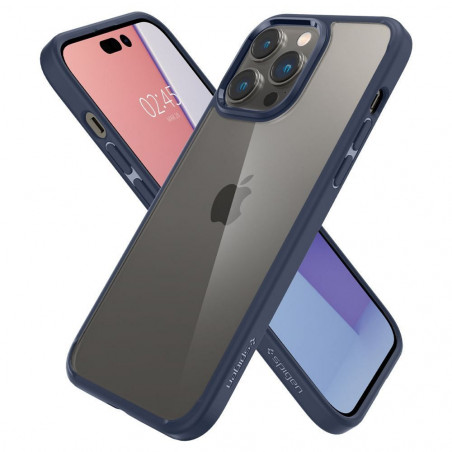 Kryt Spigen Ultra Hybrid na Apple iPhone 14 Pro Krištáľovo čistý  Námornícka modrá