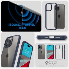 Kryt Spigen Ultra Hybrid na Apple iPhone 14 Pro Krištáľovo čistý  Námornícka modrá