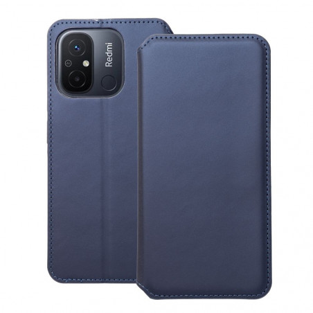 Peňaženkové puzdro Dual Pocket book na XIAOMI Redmi 12C Tmavší modrý