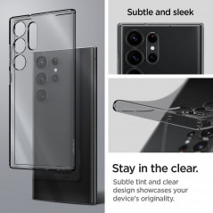 Kryt Spigen Liquid Crystal na Samsung Galaxy S23 Ultra 5G Krištáľovo čistý  Vesmírny kryštál