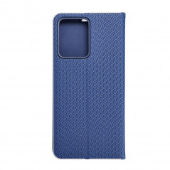 Peňaženkové puzdro LUNA Book Carbon na XIAOMI Redmi Note 12 4G Uhlíkové vlákno, Elegant  Modrý