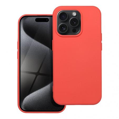 Kryt Silicone na Apple iPhone 15 Pro Elegant Broskyňový