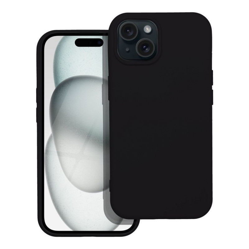 Kryt Silicone na Apple iPhone 15 Plus Elegant  Čierny