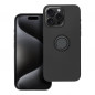 Kryt Silicone ring na Apple iPhone 15 Pro Max Čierny
