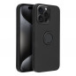 Kryt Silicone ring na Apple iPhone 15 Pro Max Čierny