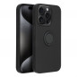 Kryt Silicone ring na Apple iPhone 15 Pro Čierny