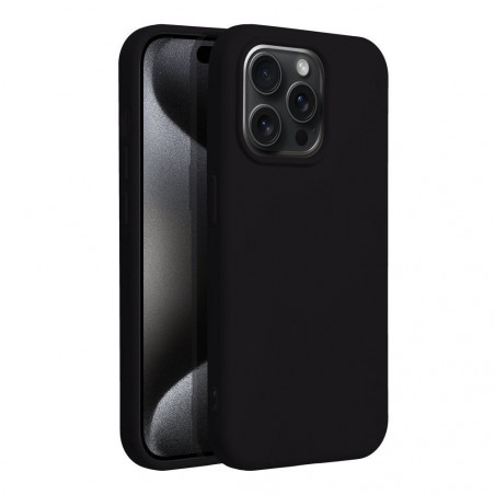 Kryt Silicone na Apple iPhone 15 Pro Elegant Čierny