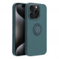 Kryt Silicone ring na Apple iPhone 15 Pro Zelený