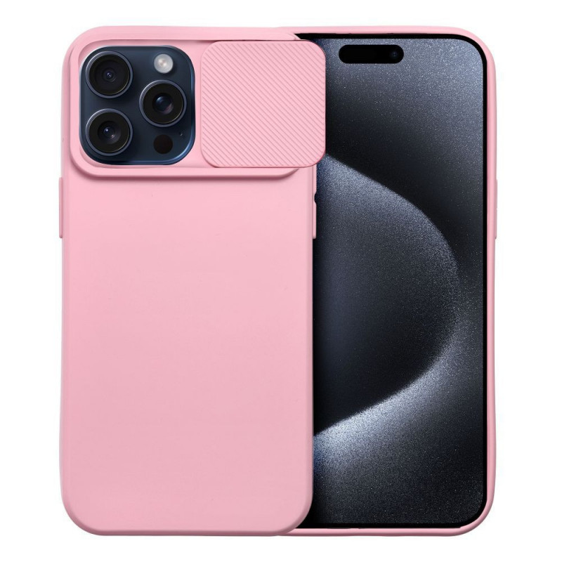 Kryt Slide na Apple iPhone 15 Pro Max Svetlo ružový