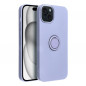 Kryt Silicone ring na Apple iPhone 15 Plus Fialový (Violet)