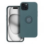Kryt Silicone ring na Apple iPhone 15 Plus Zelený