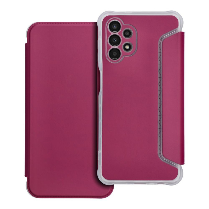 Peňaženkové puzdro Piano Book na Samsung Galaxy A04s Purpurový