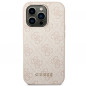 Kryt Guess 4G Gold Logo na Apple iPhone 14 Pro Max Elegant  Ružový