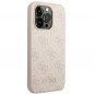 Kryt Guess 4G Gold Logo na Apple iPhone 14 Pro Max Elegant  Ružový