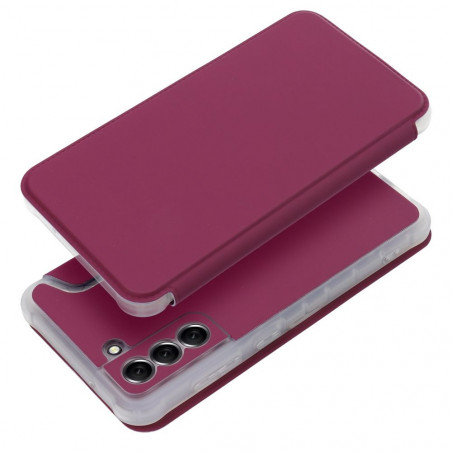 Peňaženkové puzdro Piano Book na Samsung Galaxy S21 FE 5G Purpurový