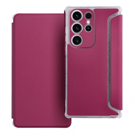 Peňaženkové puzdro Piano Book na Samsung Galaxy S23 Ultra 5G Purpurový