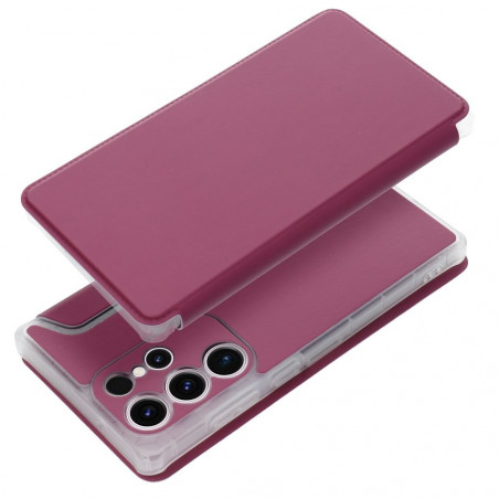 Peňaženkové puzdro Piano Book na Samsung Galaxy S23 Ultra 5G Purpurový