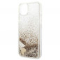 Kryt Guess Liquide Glitter Charms na Apple iPhone 14 Plus Elegant  Zlatý