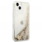 Kryt Guess Liquide Glitter Charms na Apple iPhone 14 Plus Elegant  Zlatý