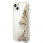 Kryt Guess Liquide Glitter Charms na Apple iPhone 14 Plus Elegant  Zlatý