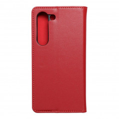 Peňaženkové puzdro Leather case SMART PRO na Samsung Galaxy S23 5G Elegant Vinovo červený