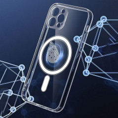 Kryt Clear Mag Cover na Apple iPhone 14 MagSAFE  Transparentný