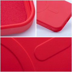 Kryt Silicone Mag Cover na Apple iPhone 14 Pro MagSAFE  Červený